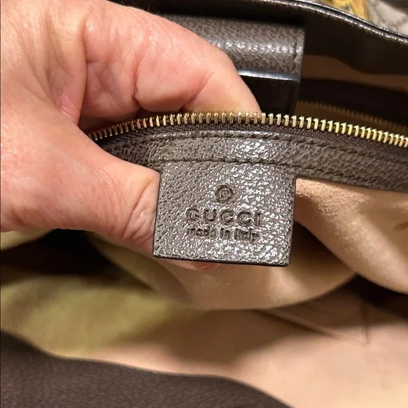 Gucci Pink and Brown bengal Tiger Print Tote Rare HTF vintage - Picture 12 of 16